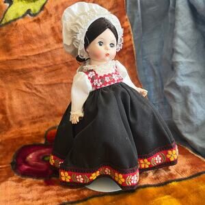 Vintage 80s Madame Alexander Norway 584 Doll 8 Inch Stand Norwegian